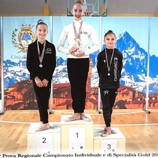 Arianna Desandré (Gym Aosta) è campionessa regionale Gold Piemonte-Valle d’Aosta alla palla