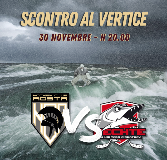 Hockey Club Aosta vs SV Kaltern Caldaro: Scontro al vertice sabato al palaghiaccio