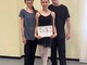 Martina Vigliocco, ballerina dell’Institut  de Danse du Val d’Aoste a Torino in uno stage con 2 maestri russi