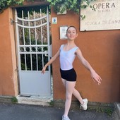 Sofia Maria Barmasse  alla scuola di danza del Teatro dell’Opera di Roma diretto da Eleonora Abbagnato