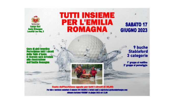 Il Golf della Valle d'Aosta per l'Emilia Romagna