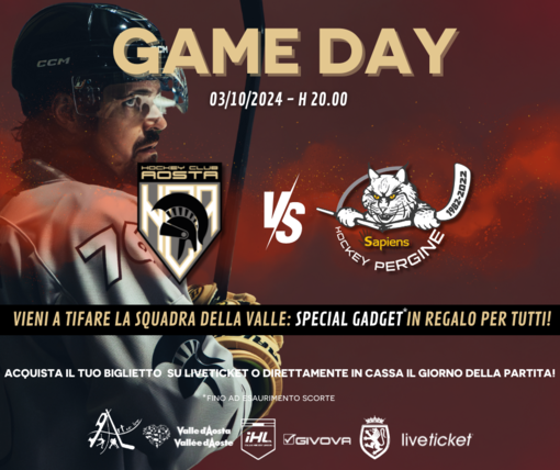 Hockey: HC Aosta pronta a sfidare HC Pergine. Appuntamento il 3 ottobre alle 20:00