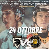 Hockey: L'Aosta sfida i Mastini di Varese il 24 ottobre