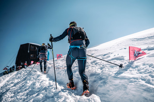 Verso la vetta della Monte Rosa SkyMarathon – a 4.554m, la gara più alta d’Europa. ©@josemiguelmunoze