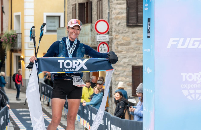 Sarah Hansel winner of TOR450 - Tor des Glaciers - photo credits Anja Bakowska - Zzam Agency - TORVdA